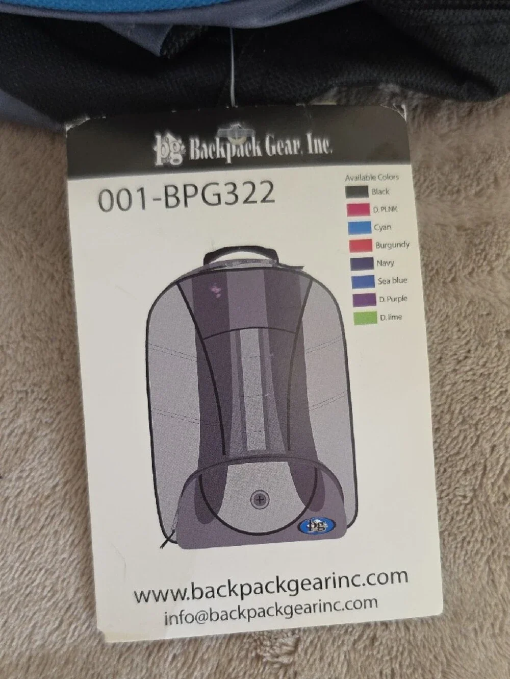 Blue and Gray Backpack - Casual Daypack